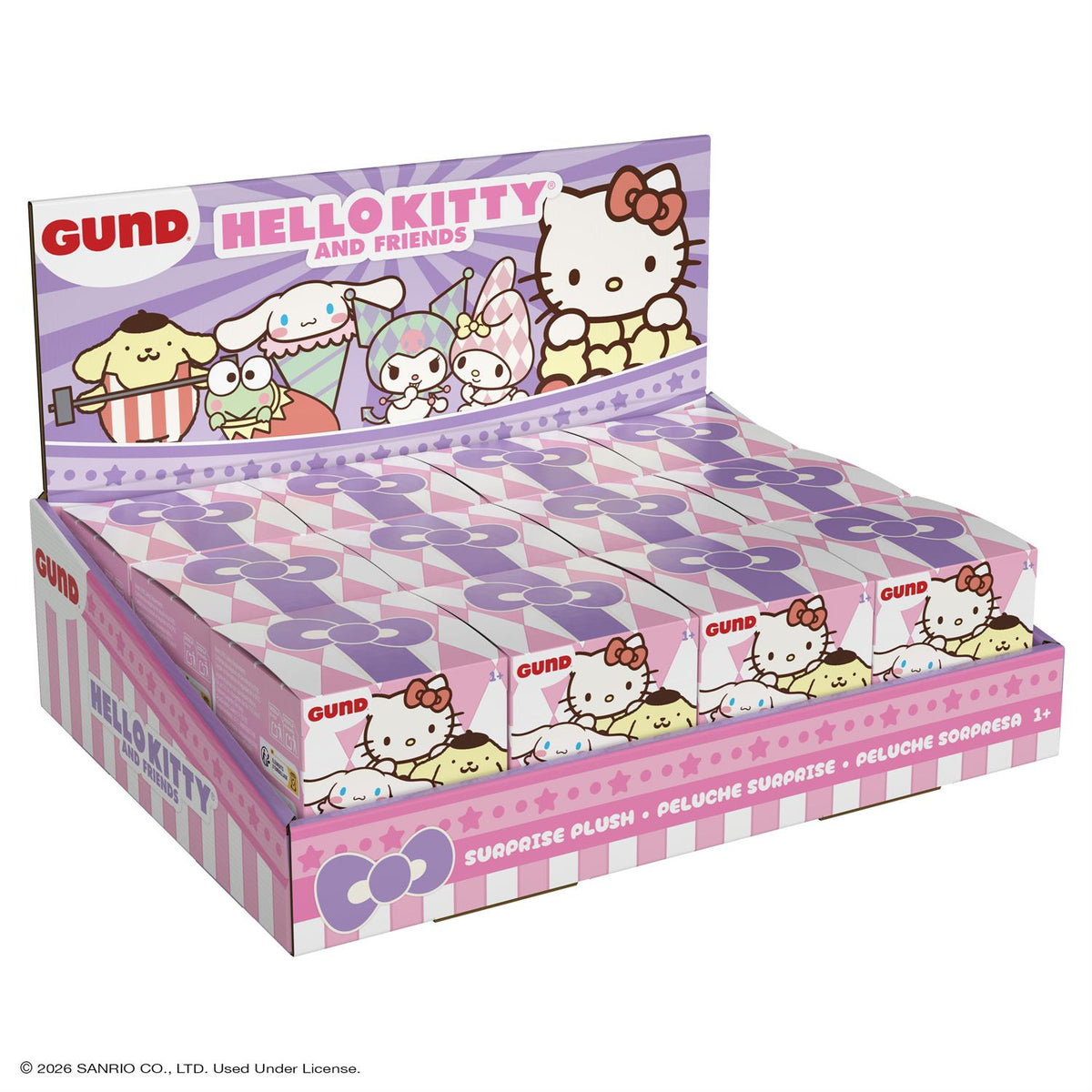 Hello Kitty and Friends Circus Surprise Box Plush Keychain
