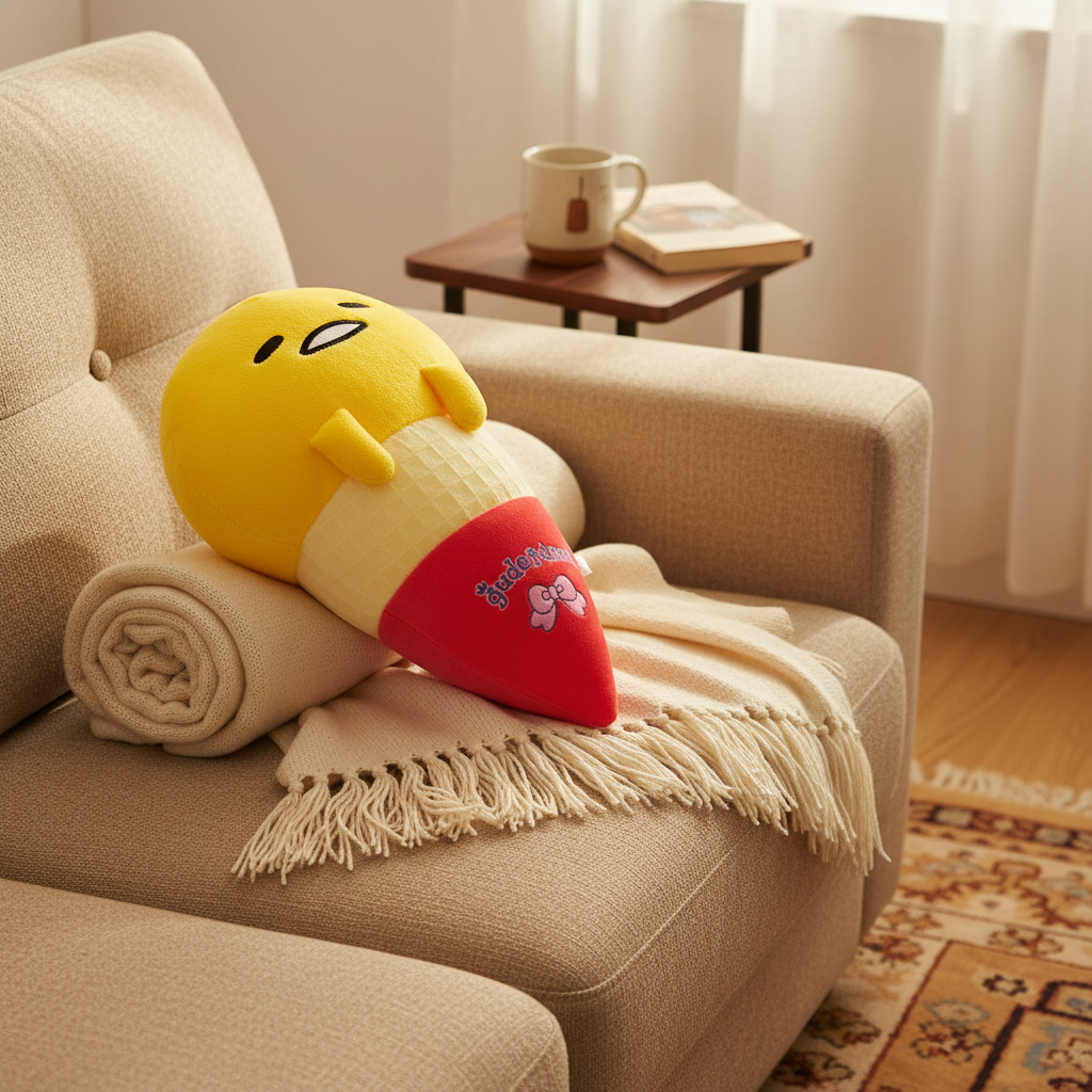 Gudetama Plush Pillow 18in Spoil Me Sweet Sanrio Japan
