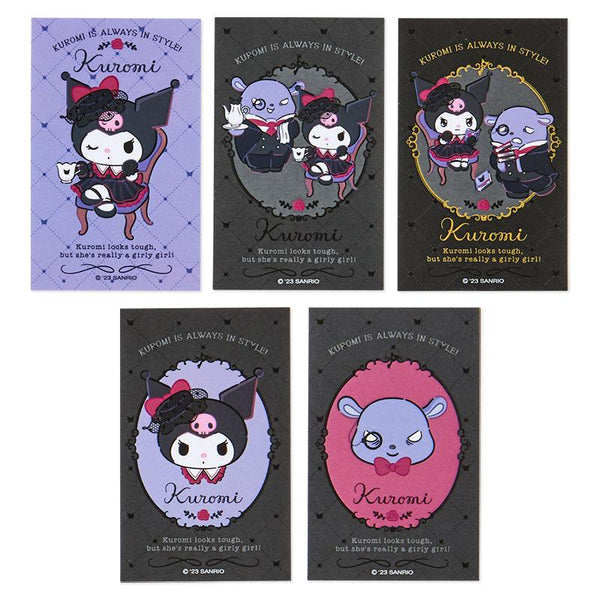 Kuromi & Baku Sticker Set with Case Sanrio Delusional Lady Series