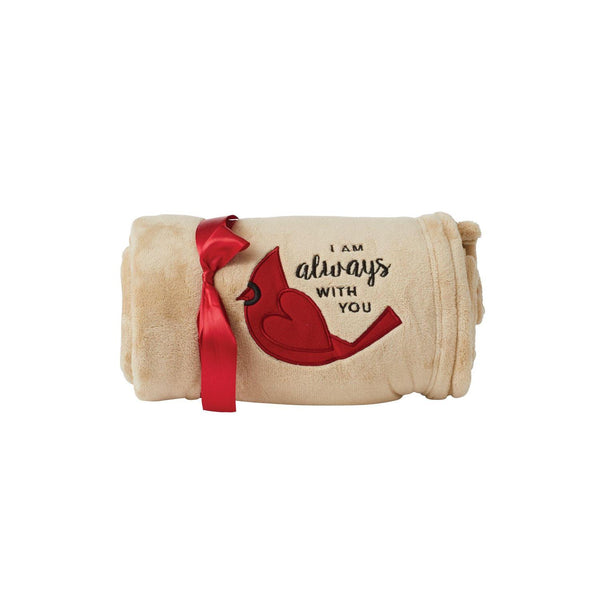 Caring Cardinals Throw Blanket Plush Always with You 50x60in