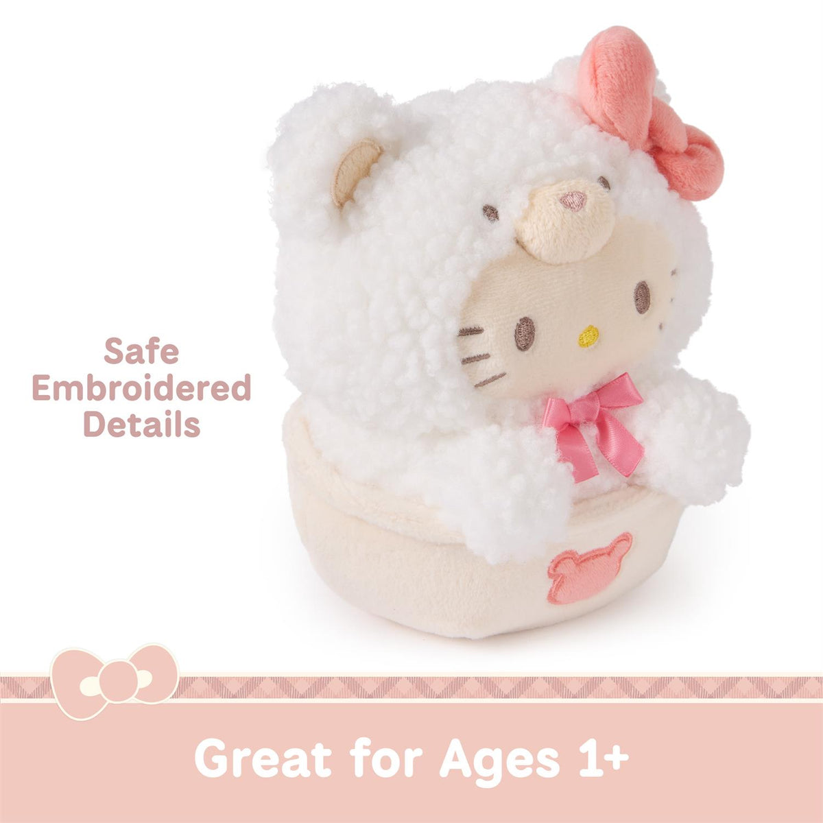 Hello Kitty Cafe Latte Bear Plush 6in Sanrio Stuffed Toys
