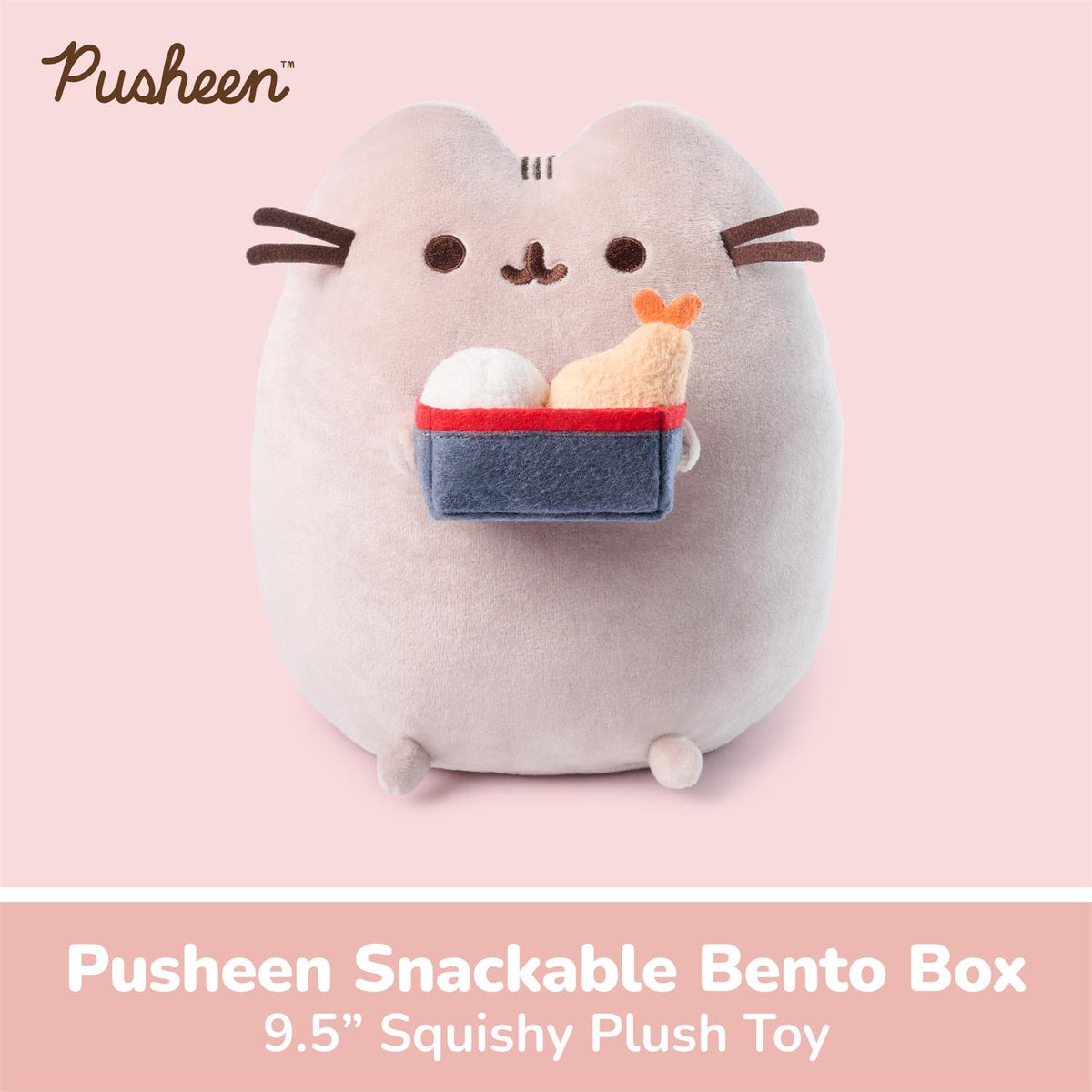 Pusheen Plush Snackable Bento Box 9.5 in