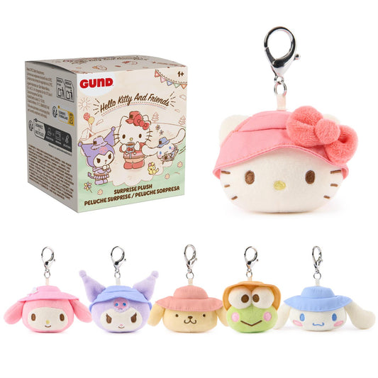 Hello Kitty and Friends Camping Surprise Box Plush Keychain