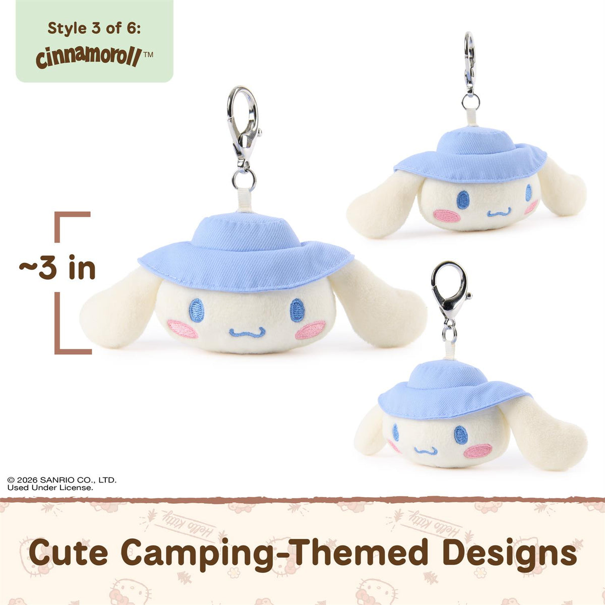 Hello Kitty and Friends Camping Surprise Box Plush Keychain