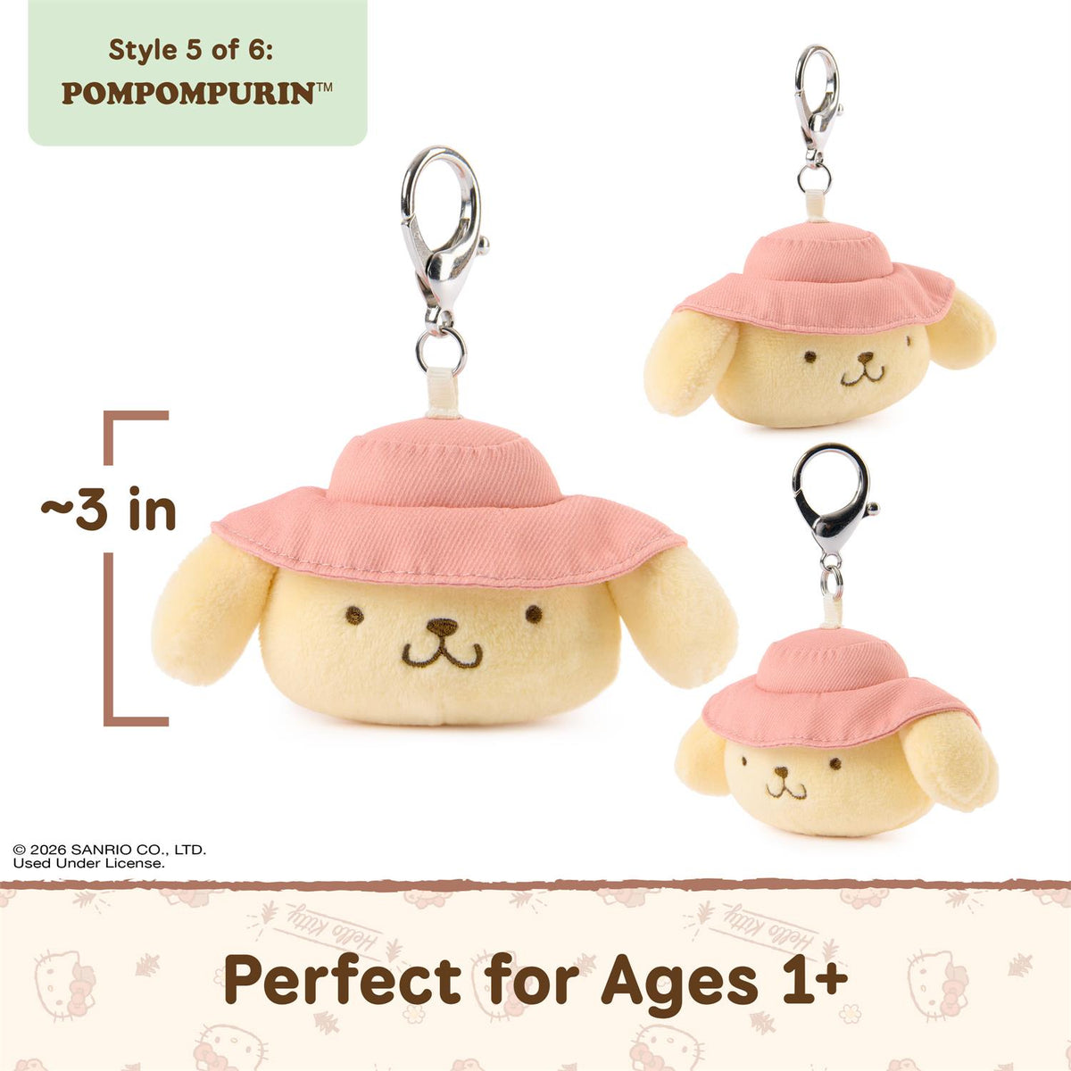 Hello Kitty and Friends Camping Surprise Box Plush Keychain