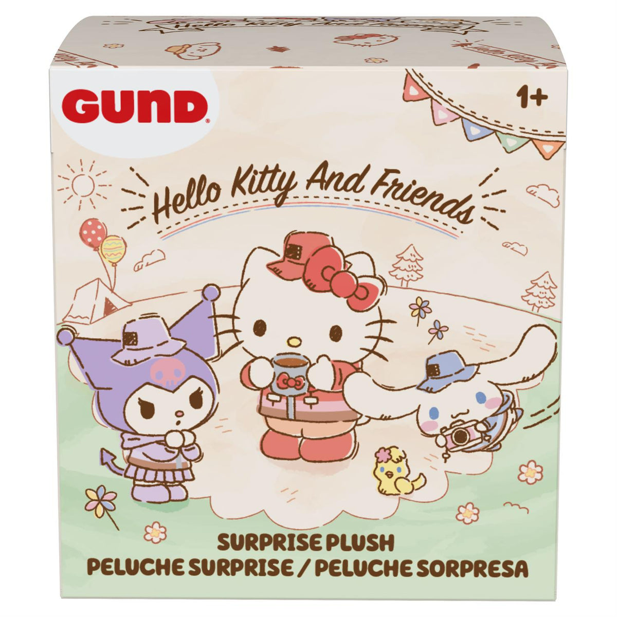Hello Kitty and Friends Camping Surprise Box Plush Keychain