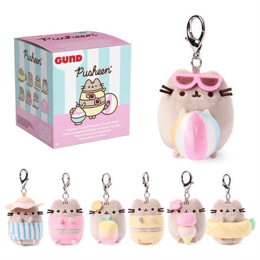 Pusheen Blind Box Tropical Vacation Surprise Plush Keychain