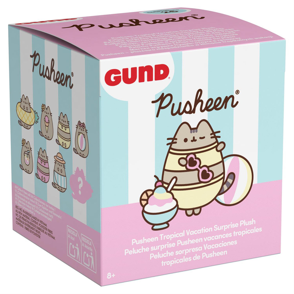 Pusheen Blind Box Tropical Vacation Surprise Plush Keychain
