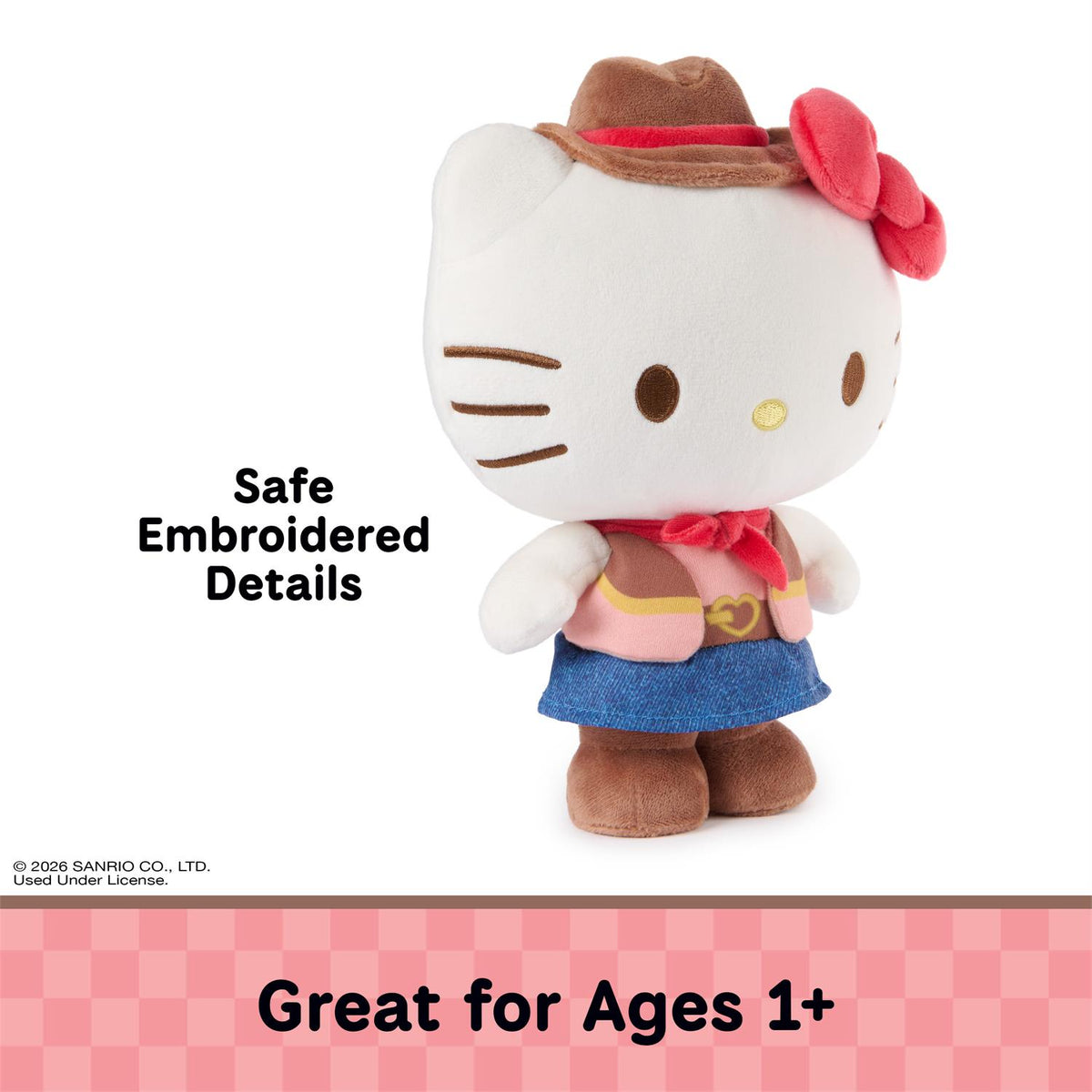 Hello Kitty Cowgirl Plush 9.5in Sanrio Stuffed Toys