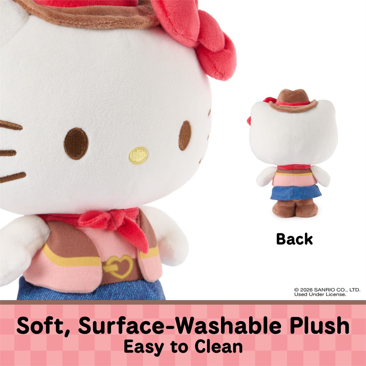 Hello Kitty Cowgirl Plush 9.5in Sanrio Stuffed Toys