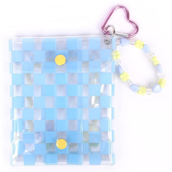 Cinnamoroll Mini Pouch Keychain Sanrio Pastel Check Series