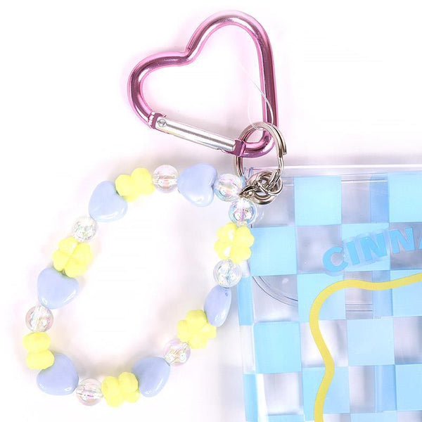 Cinnamoroll Mini Pouch Keychain Sanrio Pastel Check Series