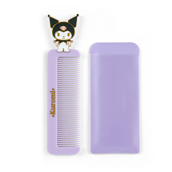 Kuromi Hair Comb with Case Sanrio Travel Accessories