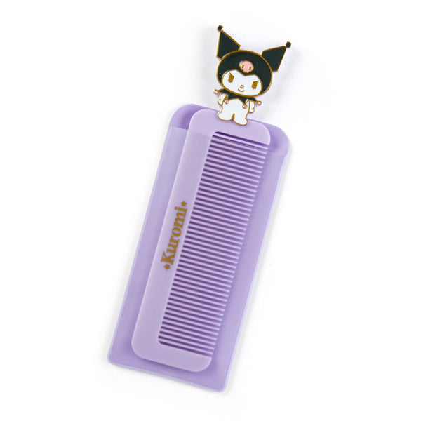 Kuromi Hair Comb with Case Sanrio Travel Accessories
