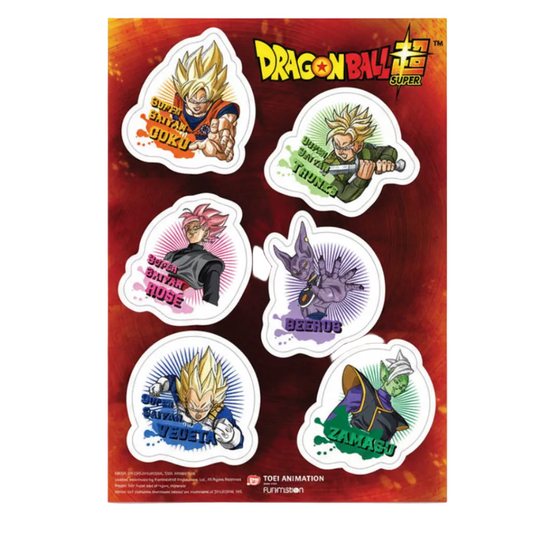 Dragon Ball Super Sticker Sheet Future Trunks Saga Anime Stationery
