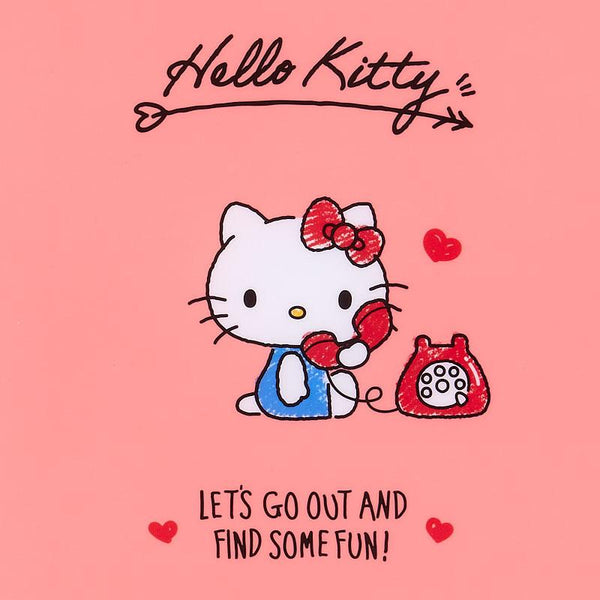 Hello Kitty File Folder with Zipper 6-Pockets Sanrio Japan