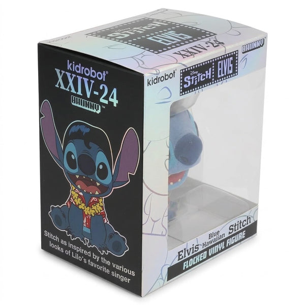 Lilo & Stitch Elvis Blue Hawaiian Stitch Bhunny Flocked Vinyl Figure
