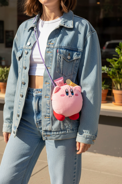 Kirby Plush Neck Pouch Coin Purse (Hover)