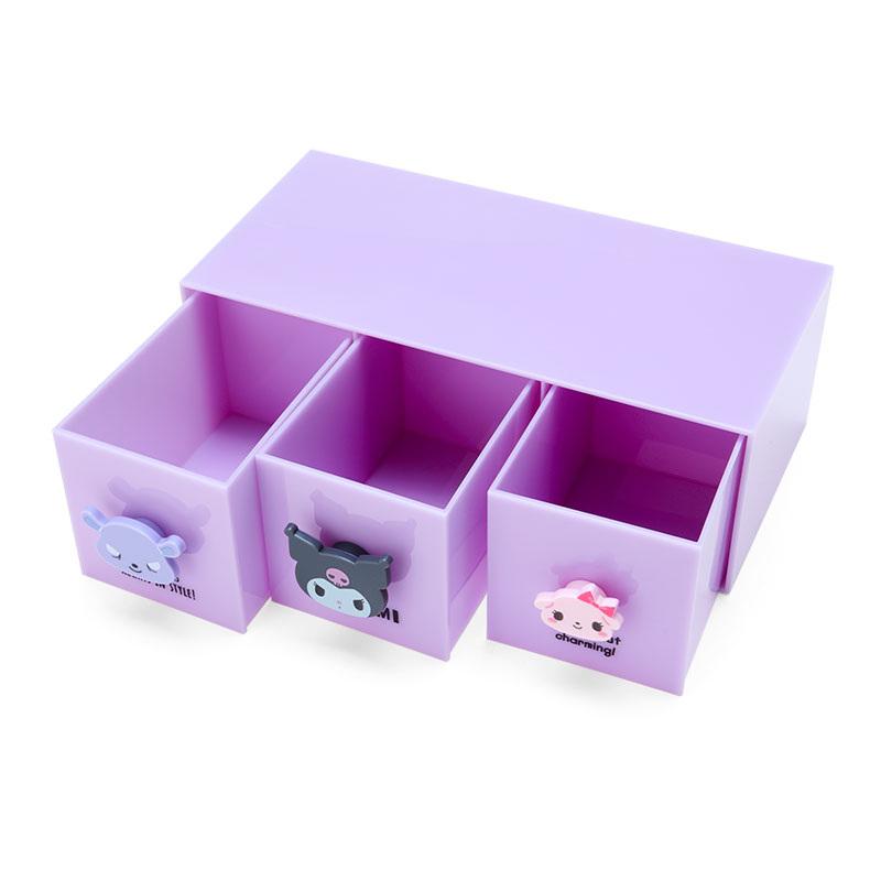 Kuromi Mini Organizer Sanrio 3-Tier Besties Stacking Container