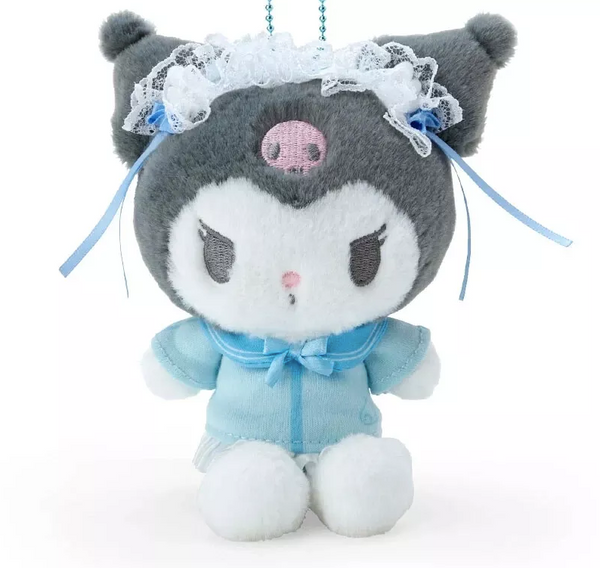 Kuromi Plush Backpack Clip Keychain Sanrio Blue Angel Series