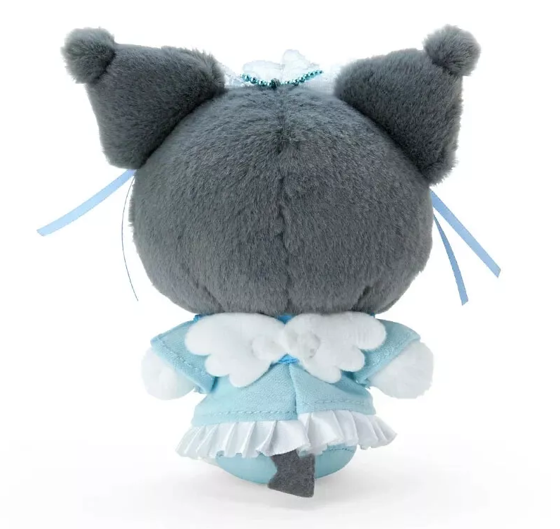 Kuromi Plush Backpack Clip Keychain Sanrio Blue Angel Series
