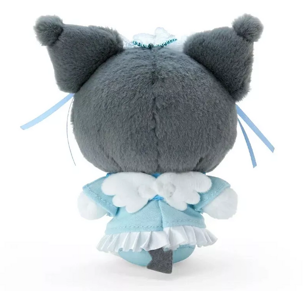 Kuromi Plush Backpack Clip Keychain Sanrio Blue Angel Series
