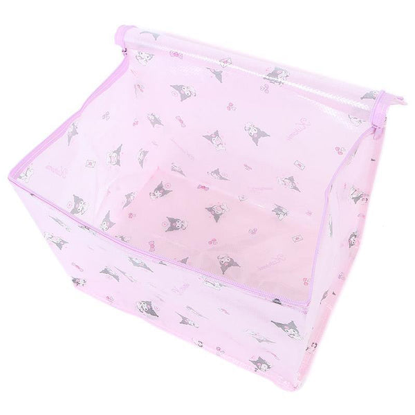 Kuromi Storage Bag Foldable with Zipper Sanrio Japan (M)