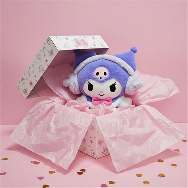 Kuromi Plush Earmuffs 12in Sanrio Doll