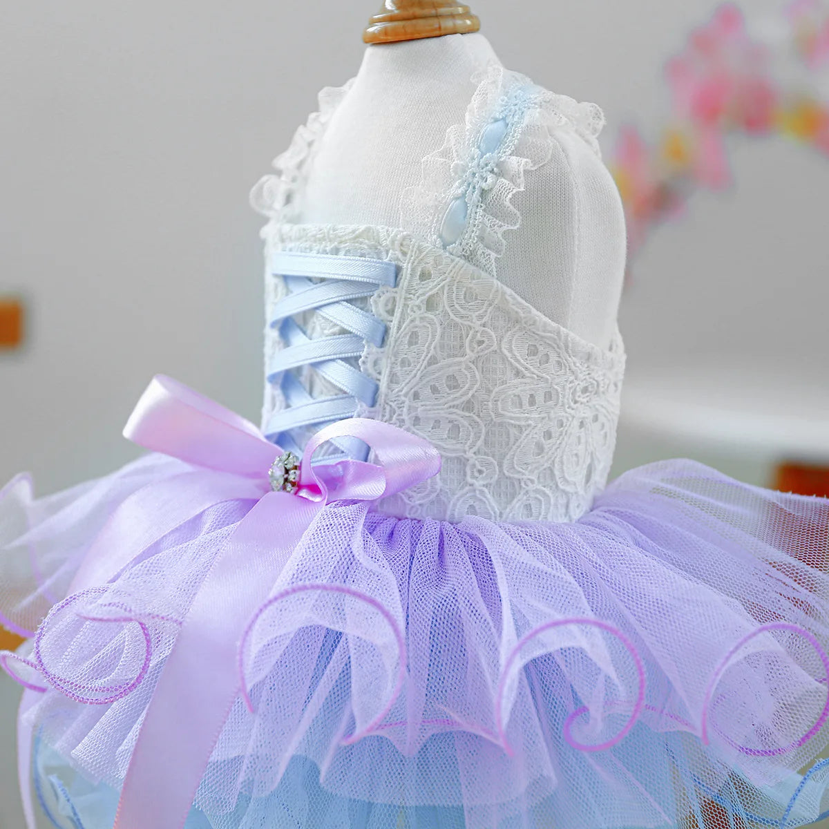 Lavender Dream Princess Tutu Dog Dress for Small Pets