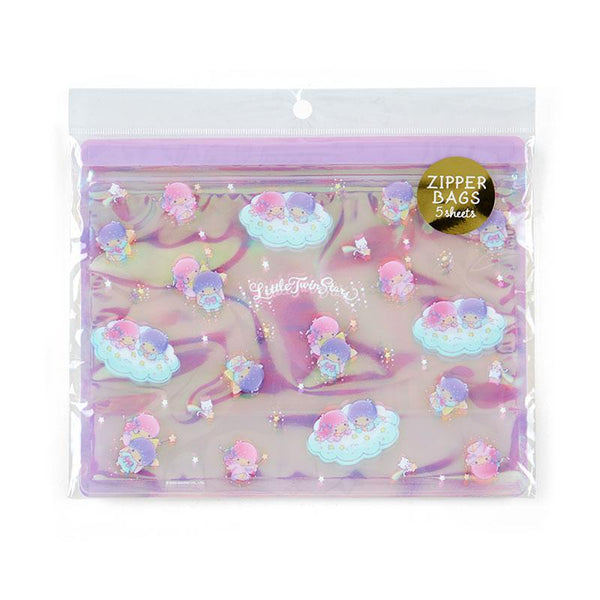 Little Twin Stars Travel Ziplock Bags Sanrio Organizer (pack of 5)