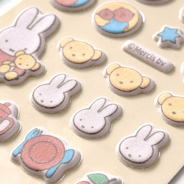 Miffy Fuzzy Puffy Sticker Sheet (1 random color)