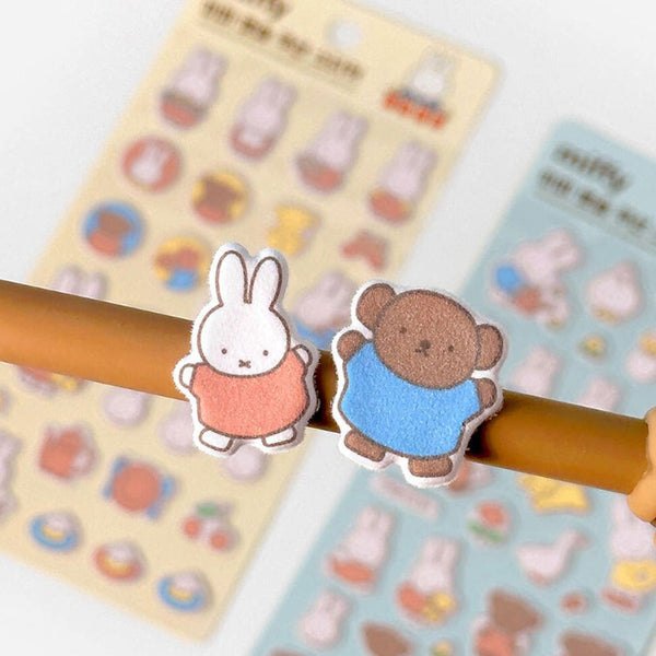 Miffy Fuzzy Puffy Sticker Sheet (1 random color)