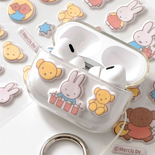 Miffy Fuzzy Puffy Sticker Sheet (1 random color)