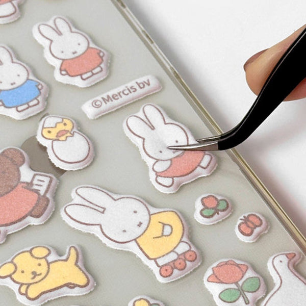 Miffy Fuzzy Puffy Sticker Sheet (1 random color)