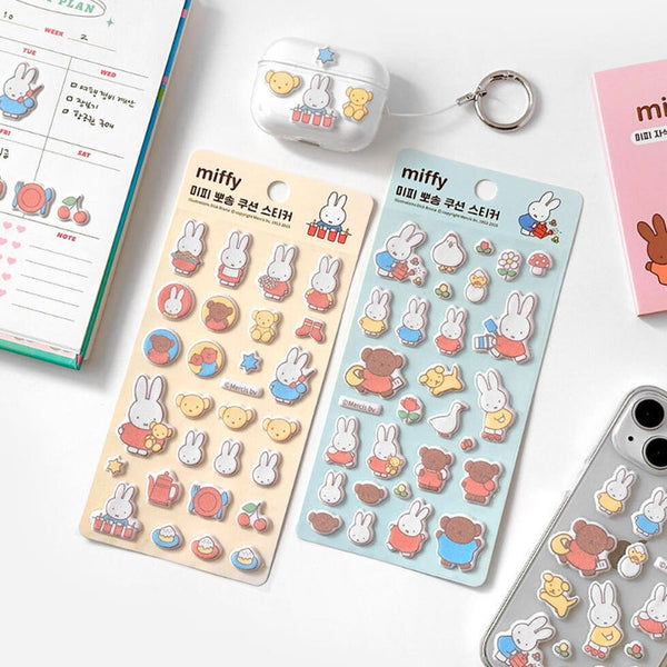 Miffy Fuzzy Puffy Sticker Sheet (1 random color)