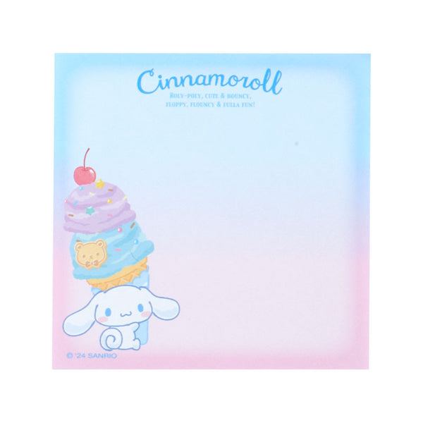 Cinnamoroll Memo Pad Sanrio Ice Cream Party Series