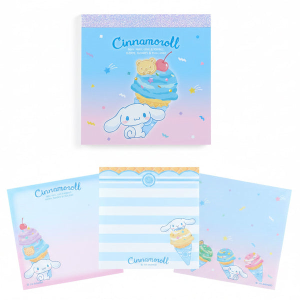 Cinnamoroll Memo Pad Sanrio Ice Cream Party Series