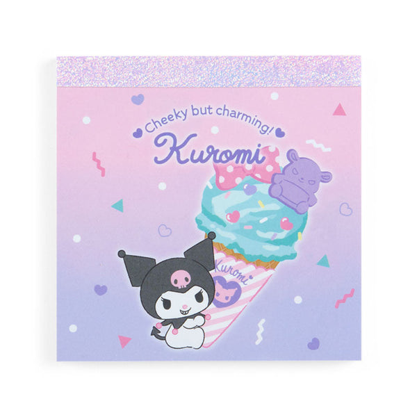 Kuromi Memo Pad Sanrio Ice Cream Party Series