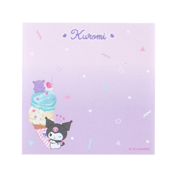 Kuromi Memo Pad Sanrio Ice Cream Party Series