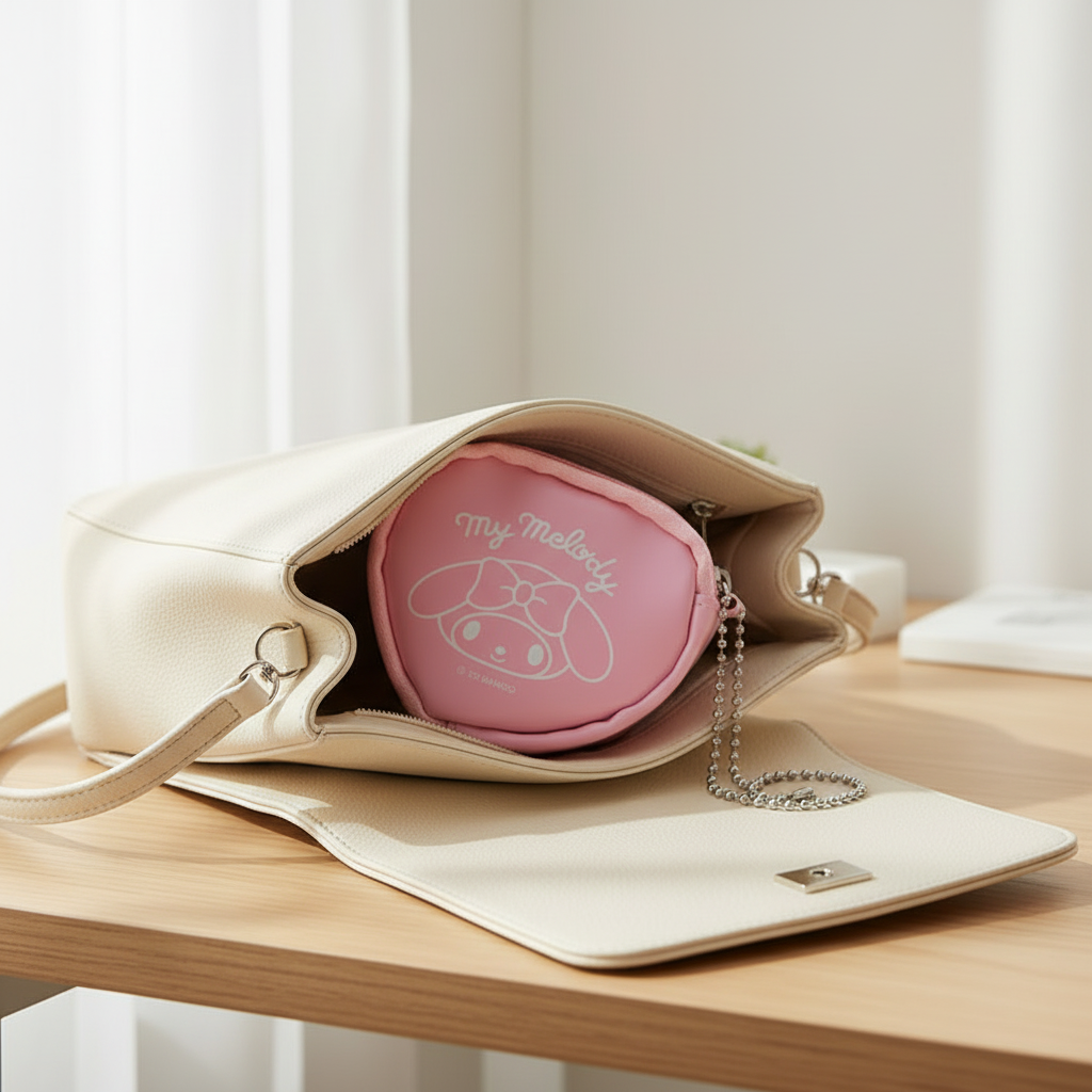 My Melody Mini Pouch with Badge Sanrio Colorful Heart Series