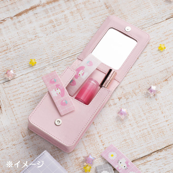 My Melody Cosmetic Case with Mirror Sanrio Travel Accessories