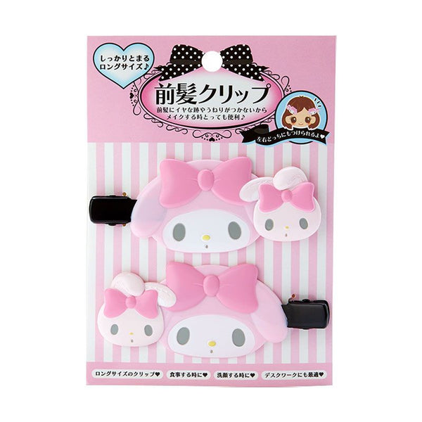 My Melody Hair Clip Duo Sanrio Japanese Bow Hair Barrette (set of 2)