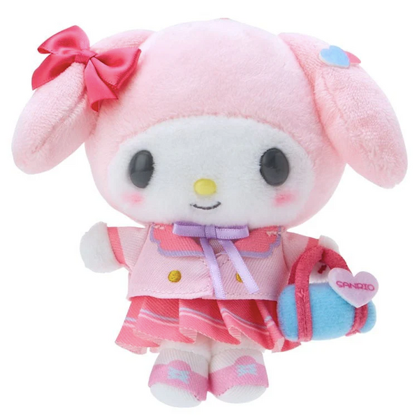 My Melody Plush Backpack Clip Keychain Sanrio Academy Series