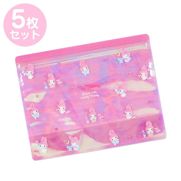 My Melody Travel Ziplock Bags Sanrio Organizer (pack of 5)