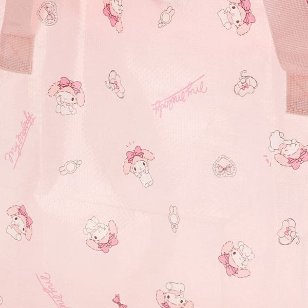 My Melody Storage Bag Foldable with Zipper Sanrio Japan (L)