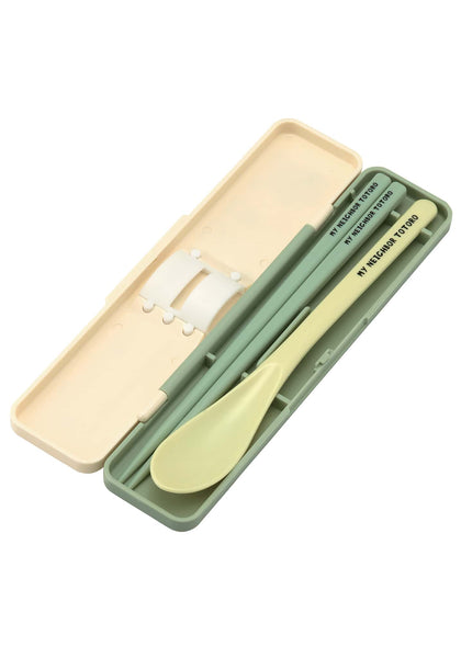 My Neighbor Totoro Chopstick and Spoon with case BPA Free (Marching)