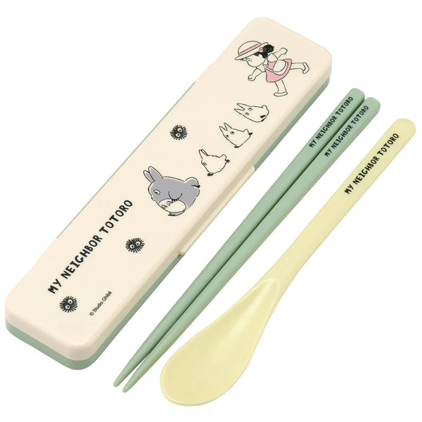 My Neighbor Totoro Chopstick and Spoon with case BPA Free (Marching)