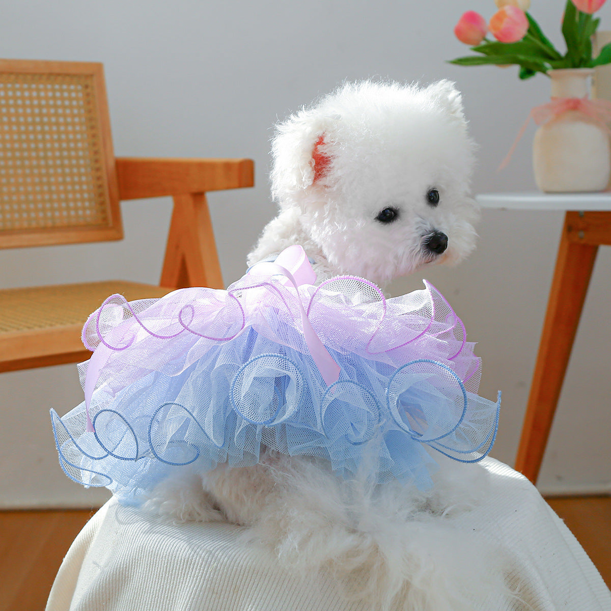 Lavender Dream Princess Tutu Dog Dress for Small Pets