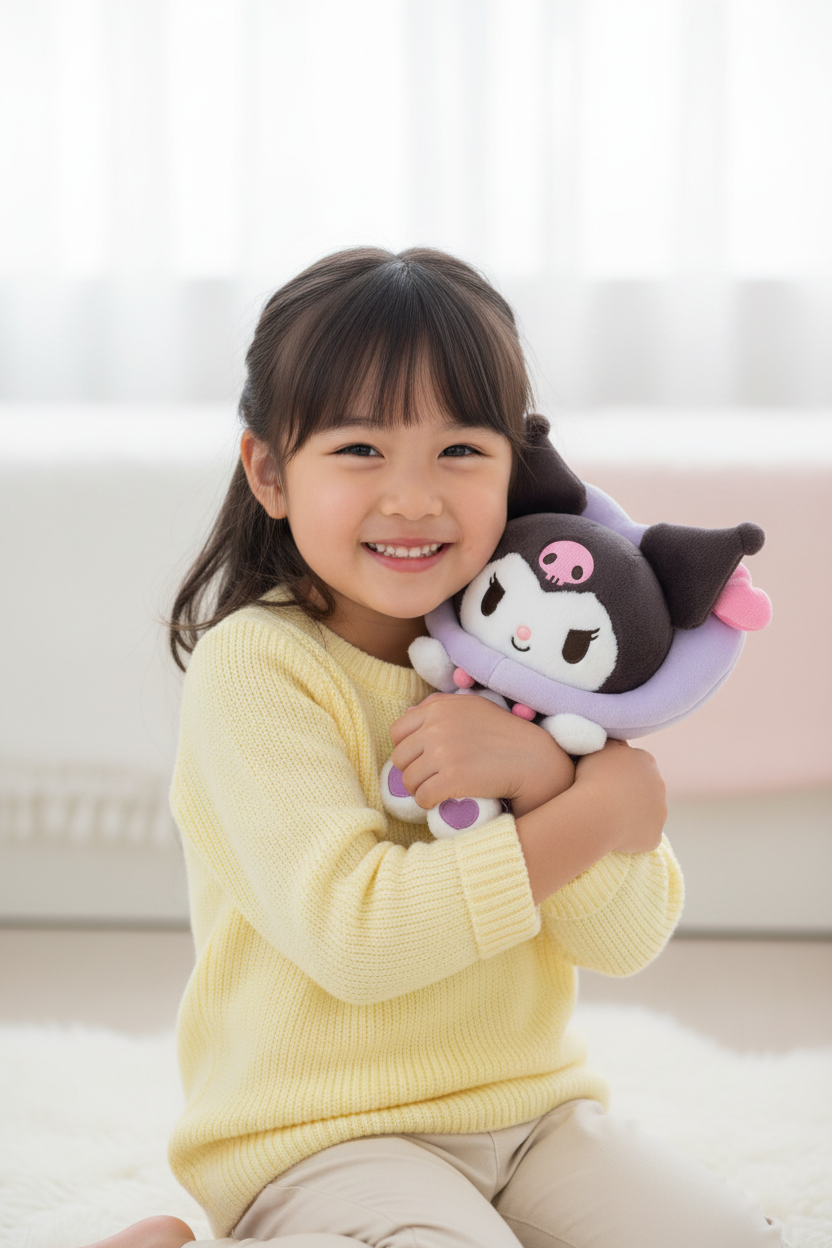 Kuromi Plush Doll Sanrio Colorful Heart Series