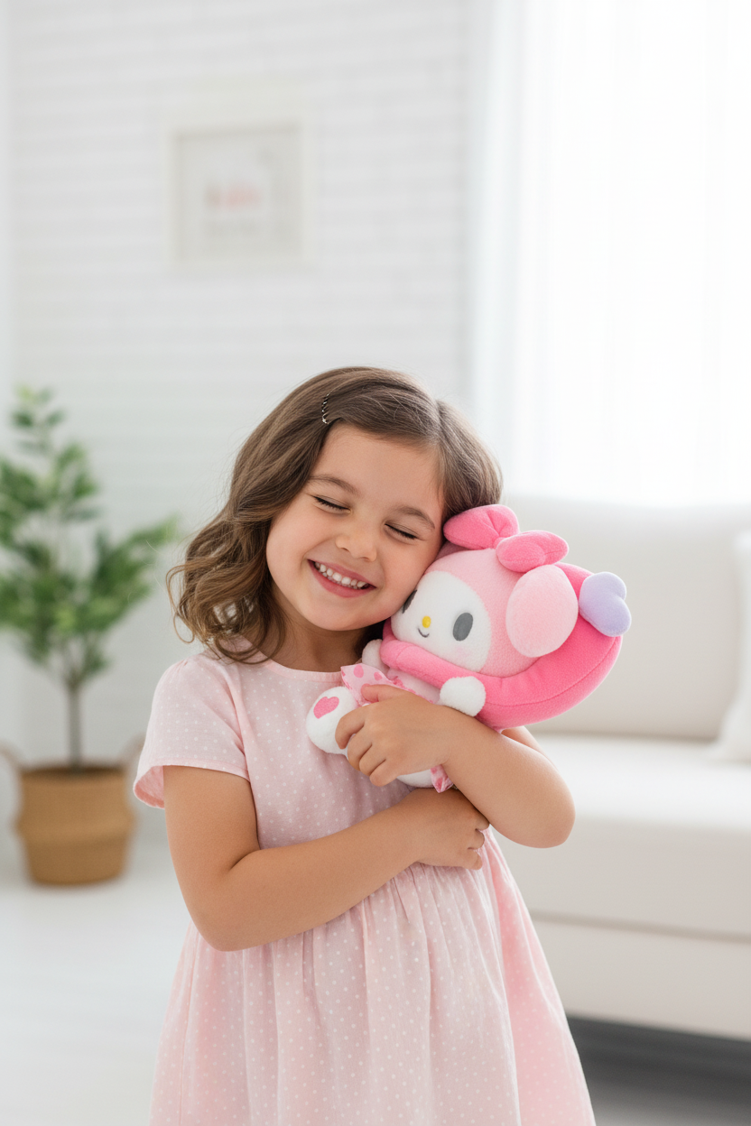 My Melody Plush Doll Sanrio Colorful Heart Series